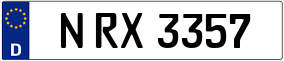 Trailer License Plate